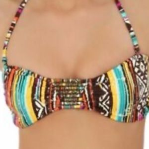 FINAL $ Hobie Aztec print bikini top Sz S